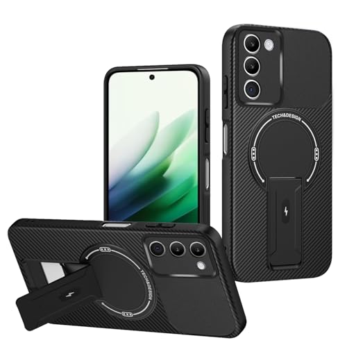 Jiajihua Case Compatible with Redmi 15 (169mm) Camera Protection Magnetic Kickstand Bracket 2 in 1【TPU+PC】 Drop Shockproof Black