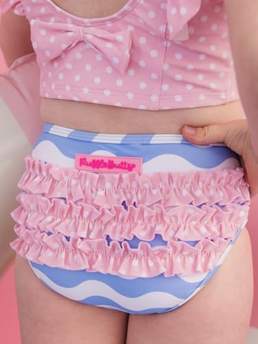Image of RuffleButts Baby /Toddler Girls UPF50+ Waterfall Tankini Two Piece Swimsuit