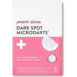 Peach Slices - Dark Spot Microdarts (9 ct) - Reduces Discoloration & Redness - Post-Pimple Patches - Niacinamide, Vitamin C, Hyaluronic Acid & Cica - Vegan & Cruelty Free - Korean Skin Care & Beauty