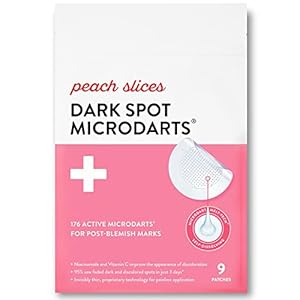 Peach Slices – Dark Spot Microdarts (9 ct) – Reduces Discoloration & Redness – Post-Pimple Patches – Niacinamide, Vitamin C, Hyaluronic Acid & Cica – Vegan & Cruelty Free – Korean Skin Care & Beauty