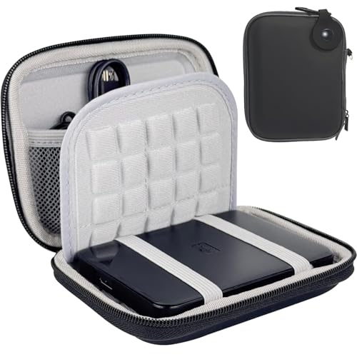 Capa de disco rígido externo 2,5 polegadas, para elemento Western Digital WD e Seagate Expansion Backup e Toshiba 500G 1TB 2TB 3TB 4TB Mala de viagem, Bolsa de viagem de armazenamento de proteção