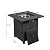 Propane Fire Pits,28 Inch Gas Fire Pit Table,50,000 BTU Steel Fire Table with Lid and Lava Rock,2 in 1 Square Firepit Table for Gatherings Parties on Patio Deck Garden Backyard