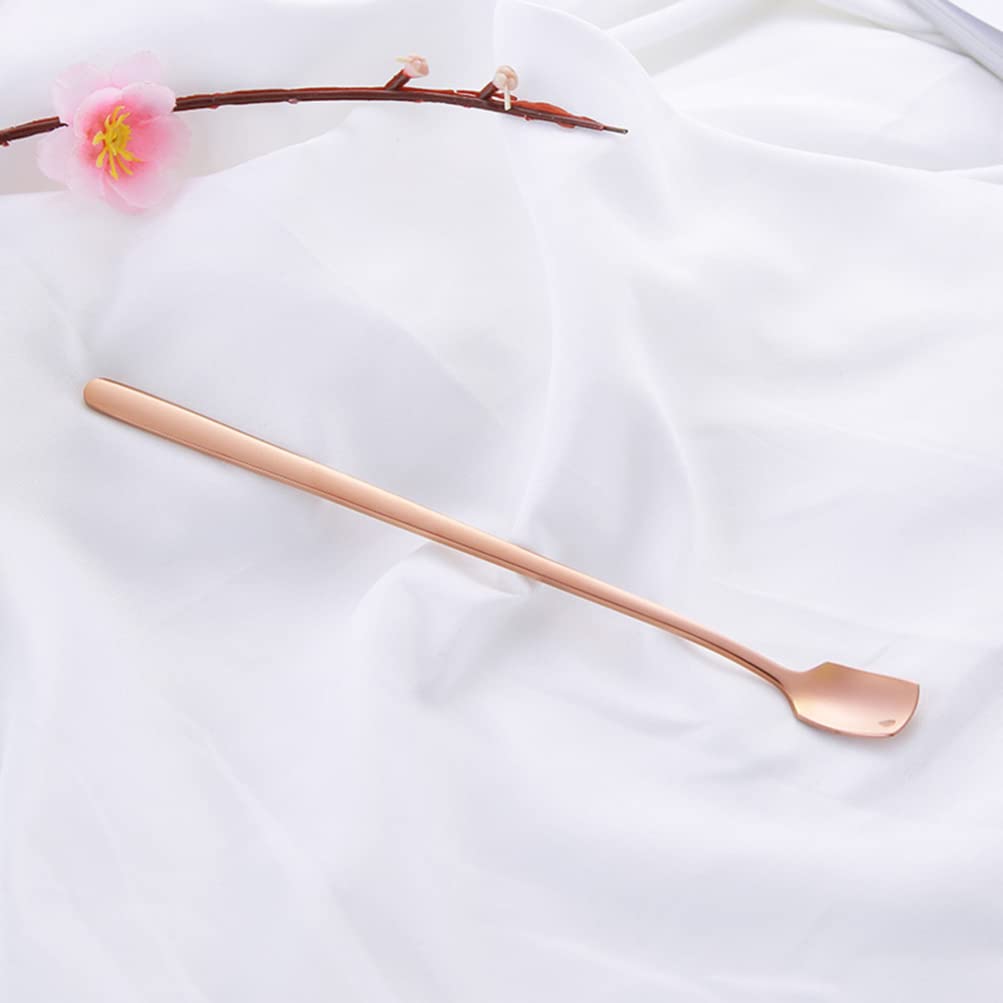 Kichvoe Elegant Stainless Steel Stirrer Coffee Beverage Stirrers for Bar Cafe Home Use