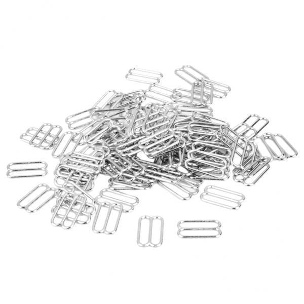 TRENDIVIBE 20x100pcs Metal Bra Strap Adjuster Slider/Hooks Lingerie Sewing 14mm 8 Shape-image-15