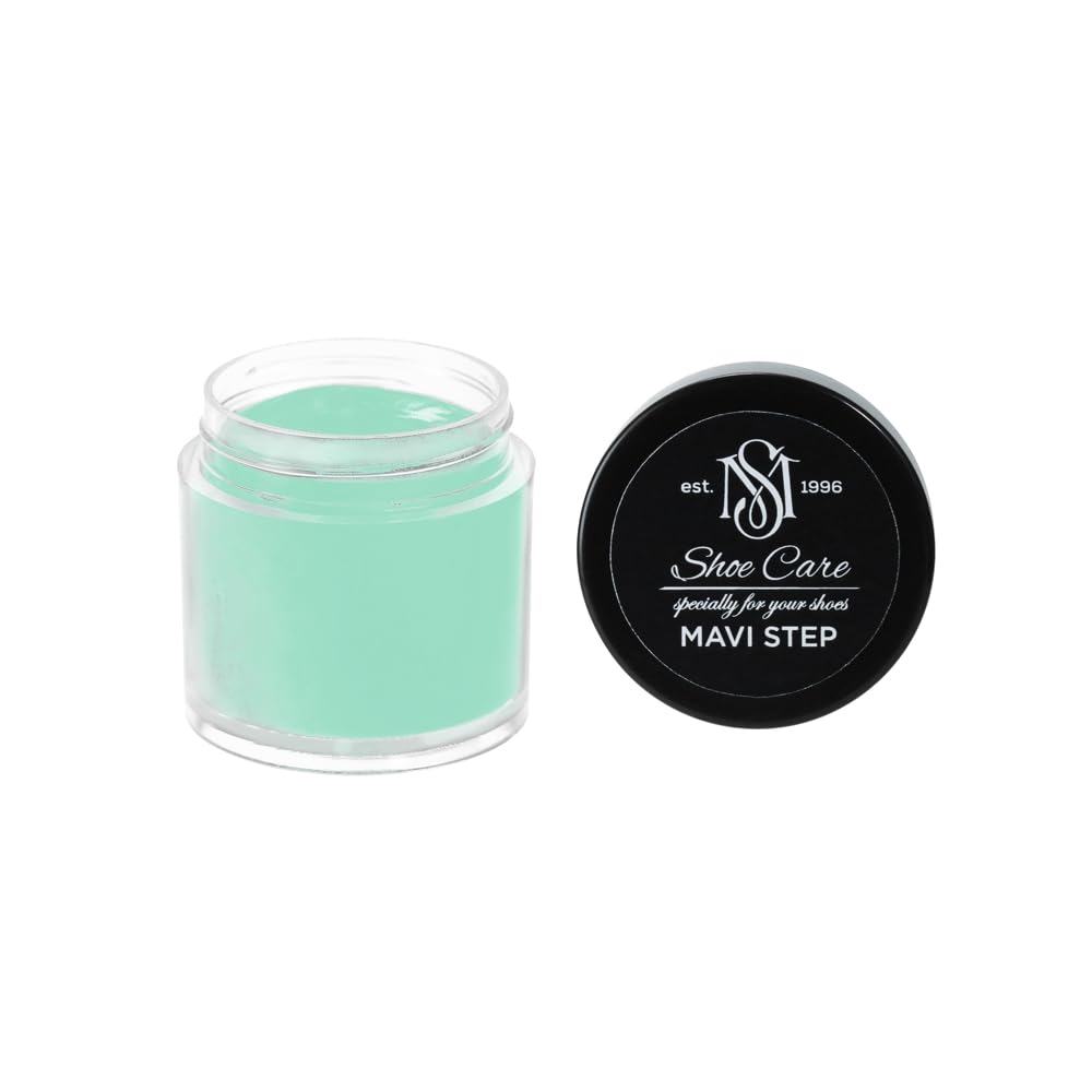 Crème de Cirage Émeraude NCS S 1030-B90G MAVI STEP Soin Rénovateur Couleur Cuir Lisse