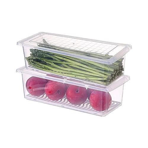 Food Container for Fridge Plastic Storage Boxes for Freezer Stackable
