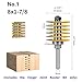 1piece 2 Teeth Adjustable Finger Joint Milling Cutter, Durability Industrial Quality Woodworking Router Bit(8x47.6mm)