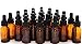 Vivaplex, 24, Amber, 10 ml (1/3 oz) Glass Bottles, with Glass Eye Droppers