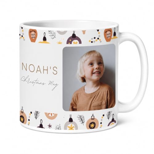 Image of BESSE Personalized Coffee Mug - Custom Photo Mug with Picture, Name & Text, 325ml (11oz) Ceramic Cup - Unique Gift for Mom, Dad, Him, Her - Diwali, Birthday, Return Gift