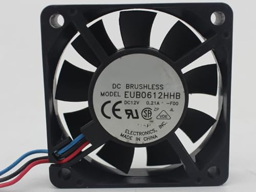 EUB0612HHB DC12V 0.21A 6015 60mm 60x60x15mm Cooling fan