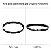 ANGGREK Camera Filter Ring 58mm-55mm 58mm to 55mm Step Down Rings Metal Lens Filter Ring Adapter 58-55 Black for Filters Adapters Lens Lens Hoods Lens