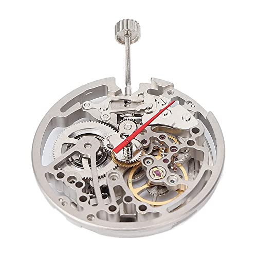 Pesfehhy DIY automatyczny mechanizm pustego zegarka z plastikowym pudełkiem do przechowywania do wymiany starej części