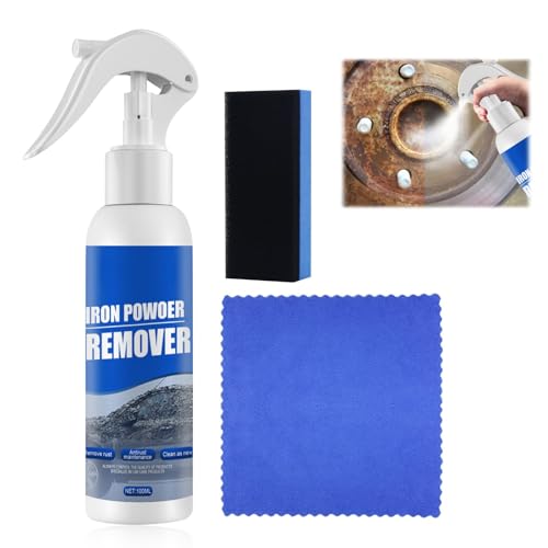 YuuFcy Car Rust Remover Spray, Multi-Purpose Rust Remover, Metal Paint Cleaner, Iron Powder Remover, Rust Out Instant Remover Spray, Maintenance Spray Rust Car