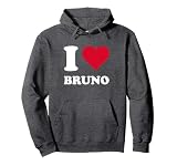 Red Heart I Love Bruno Pullover Hoodie