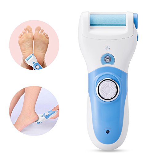 Callus Remover,Bienna Electronic Foot File Pedicure Tools [Rechargeable] [Waterproof] Electric Professional Shaver for Dry Dead Cracked Hard Feet Skin Calluses with LED Light and a Extra Grinding Head