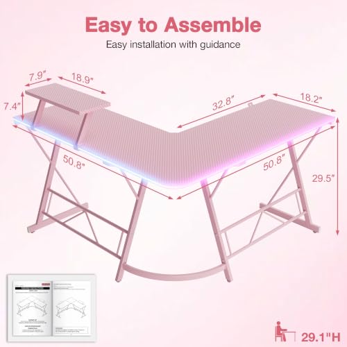 L shaped executive office desk