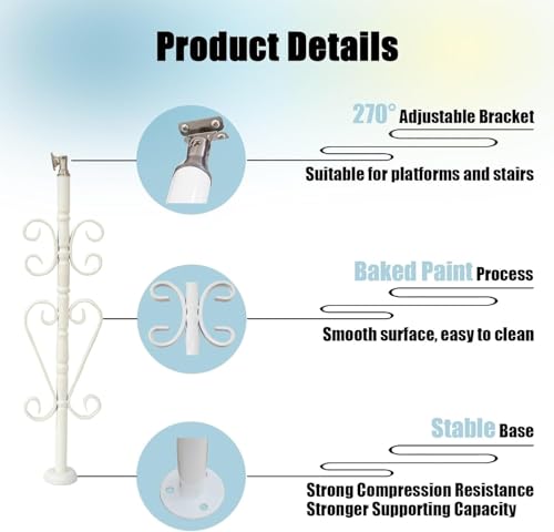 Rambarde réglable en acier inoxydable de qualité supérieure pour balcon chic - 4