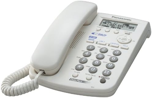 Panasonic KX-TSC14W 2-Line Corded Speakerphone with Caller ID (White)