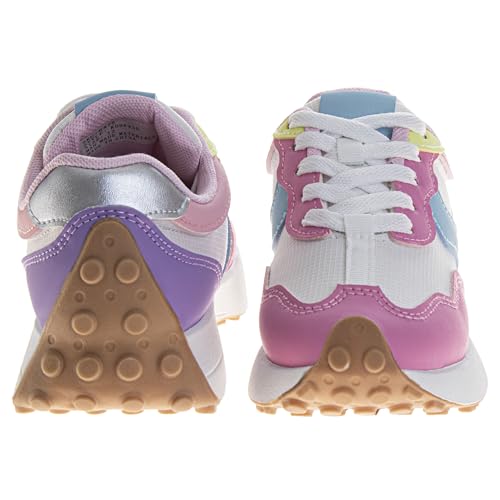 KENSIE GIRL Casual Fashion Sneakers Lace Up Shoes - Kids Athletic Shoe Lightweight Breathable Tennis Running Sneaker (Sizes 12-13 Little Kid / 1-4 Big Kid)3