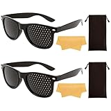 JELLICO 2 Pcs Adjustment Glasses - Help Eye Training - Lightweight & Portable - Unisex Design for Daily Use & Relaxation