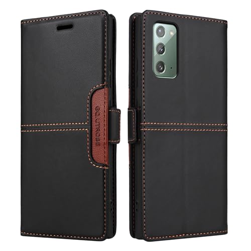 Netany Compatible pour Samsung Galaxy Note 20 Coque de téléphone, étui Portefeuille avec Porte-Carte [Support de Fonction] Rabat en Cuir Étui en Cuir de...