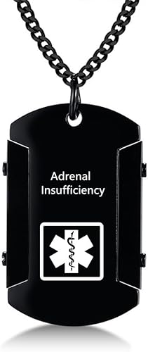 Miniatura 13 de Collar de identificación de alerta médica para hombres, grabado con láser, collar con colgante de etiqueta de acero inoxidable, identificación
