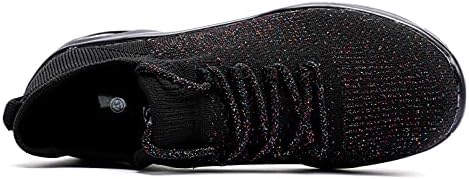 USYFAKGH Womens Running Shoes Women's Fashion Sneakers Womens Tennis Shoes Women Outdoor Mesh Solid Color Sports Shoes Runing Breathable Shoes Sneakers Black | Image 5
