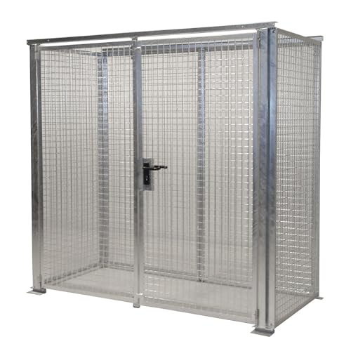 Gasflaschen-Container 2100x1085x2100 mm mit Doppelflügeltür abschließbar