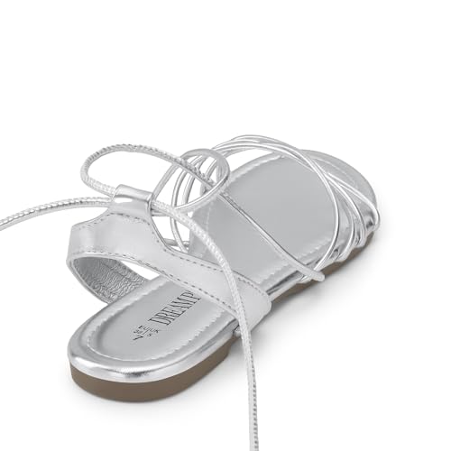 DREAM PAIRS Lace-up Gladiator Sandals Strappy Dressy Summer Flat Sandals for Women4