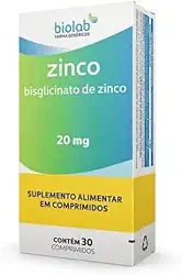 Suplemento Zinco 20mg 30 Comprimidos