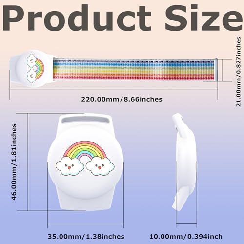Dingfeiyu AirTag Armband Kinder Wasserdicht, Anti-Lost & Anti-Kratz-Schutz Airtag Bracelet for Kids, Nylon AirTags Hülle Holder Case Kleinkind