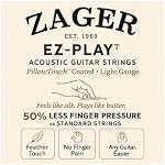 Zager Easy Play Acoustic Guitar Strings – Fits Martin, Taylor, Yamaha, Fender & Gibson Guitars – Easy on Fingers, Anti-Rust, Warm Rich Tone