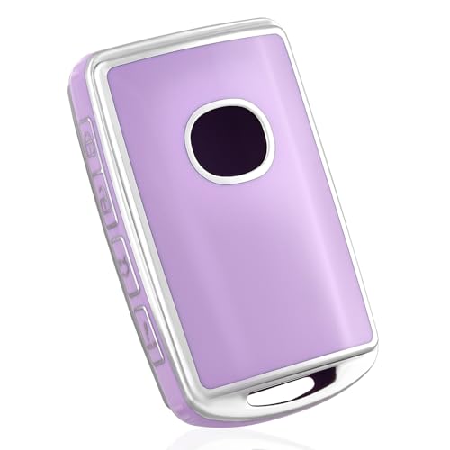 Coque de clé Mazda 3 6 CX-5 en silicone de protection violet argenté