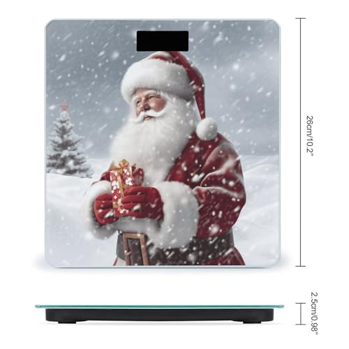 Balanza digital de baño JTREHY con vidrio templado miniatura 2