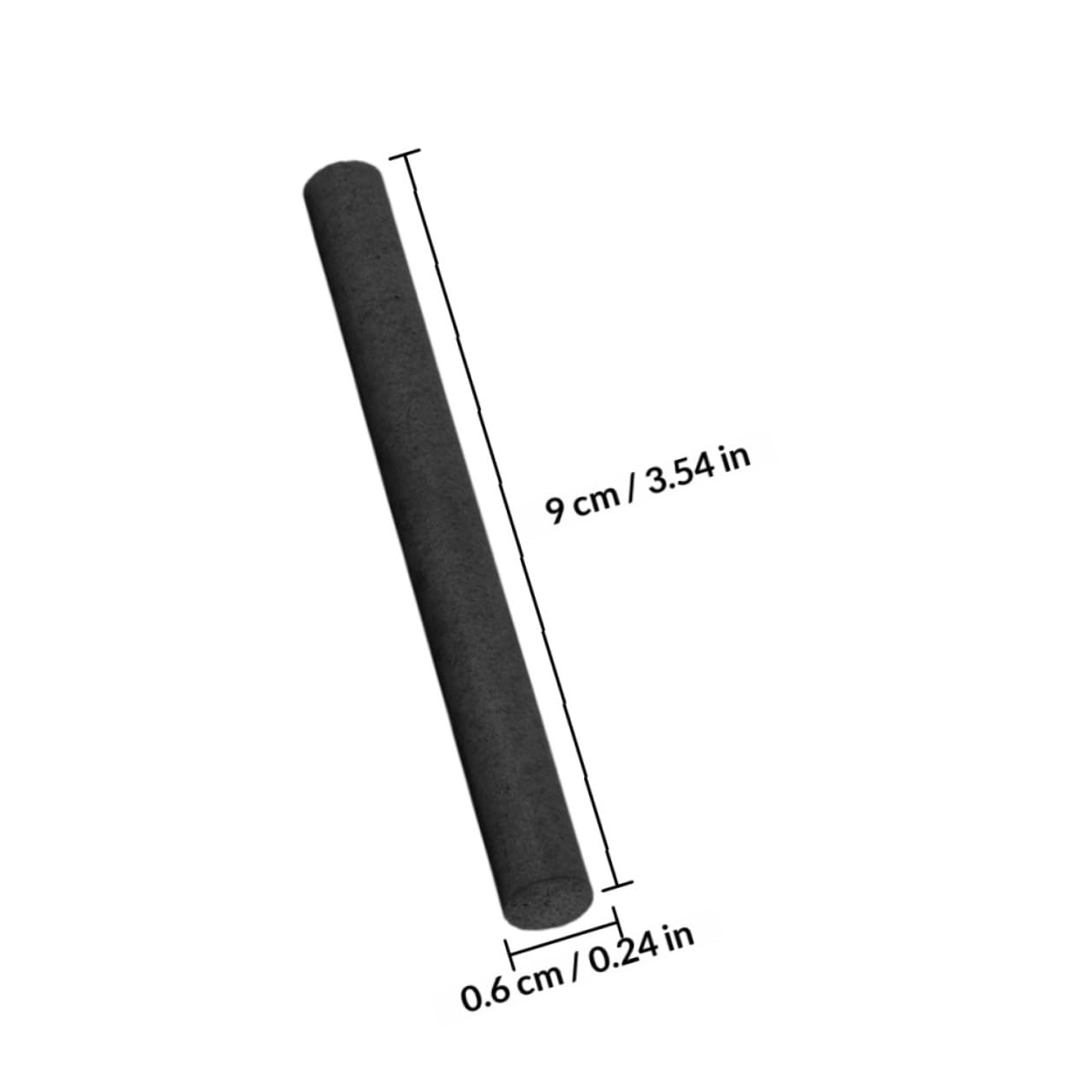 jojofuny 8 Stück Langer Graphitstab Rührstab aus Graphit mit 6mm Durchmesser für Präzise Schmelzen und Rühren in Tiegeln Schwarz Hohe Effizienz