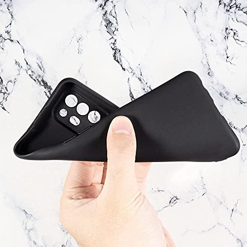 Image of for [ Oppo F19 Pro Plus ] Liquid Silicone Back Case Cover Flexible |Inner Lining| with Camera Protection Back Cover for [ Oppo F19 Pro Plus ] - Black