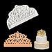 Rolin Roly Stampi in Fondente per Corone Stampo in Silicone a Forma di Corona Stampo Corona Nuziale Stampo per Corona Fai Da Te per Torta Decorazioni Caramelle Cioccolato Gelatina Sapone Pane