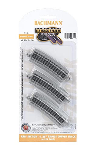 Rails Bachmann E-Z Track courbe N demi-section 28,6 cm pour réparer et ajuster vos virages serrés