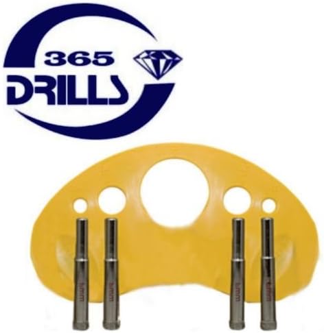 Porsadrill 16mm diamond drill bits for Porcelain (Pack of 2) with anti-slip guide plate