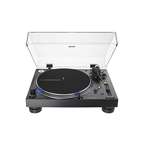 Audio-Technica at-LP140XP-BK Direct-Drive Professional DJ Turntable, Black (Renewed)