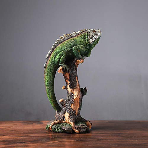 14 Inch Lizard Statue Resin Sculpture Decor Figurines For Home Decor Accents, Living Room Bedroom Office Decoration - Animal Sculptures Collection For Lizard Lovers #TOP2
