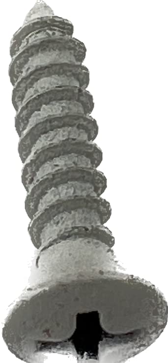 Miniatura 2 de Harris Hardware 97345 Tornillo para chapa metálica almendra de cabeza ovalada de 58 pulgadas #5, 100 unidades