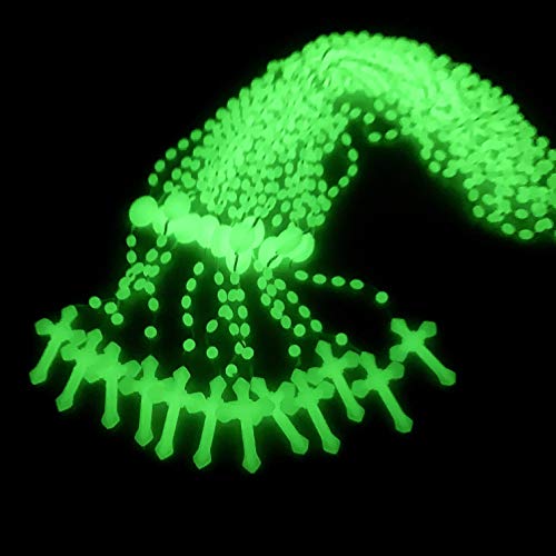 Juxingdazyf 17'' Luminous In The Dark Rosary, Imported From Italy - 12 Rosary Set (Luminous) #TOP6