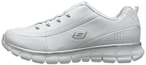 Skechers Sport Women's Elite Class Fashion Sneaker,White/Silver,10 M Us #TOP6