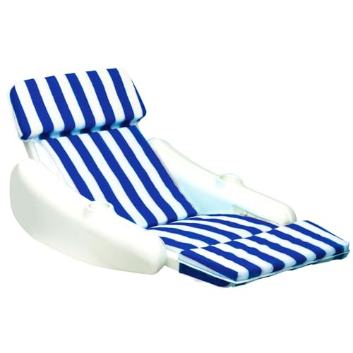 SWIMLINE ORIGINAL 10010M Sunchaser Padded Luxury Lounge Chair Pool Float | Molded Frame & Pontoon Design | Pool Floats Adult | Pool Lounger | Pool Accessories | Pool Chairs and Lounges For In Pool by Swimline - Used condition - US$94.49