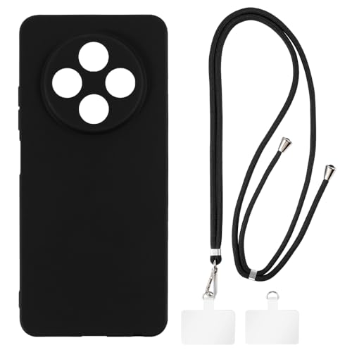 Shantime �P�[�X�ƃN���X�{�f�B�X�g���b�v�Z�b�g Tecno Camon 30 Loewe 4G �Ƃ̌݊������� �g�уJ�o�[�Ƌ����o�b�N���t�������\�l�b�N�X�g���b�v�����2���̃p�b�`�t��(�u���b�N + �u���b�N)