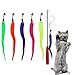 N-K Penna interattiva Pole, giocattolo per gatti con piume di peluche di ricambio per animali domestici, teaser, gioco divertente, portatile e utile, design pratico e durevole