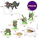 DecoSet® Teenage Mutant Ninja Turtles™ Pizza Power Cake Topper, 6-Piece Cake Decoration With Turtle Figurines, Cake Pic, And Pizza Launcher ! | For Birthday, Parties, Celebration