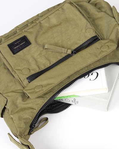 Image of ZIMEGO Signature Cargo Pack Nylon Casual Crossbody Bag Everyday Essential Travel Hobo Bag