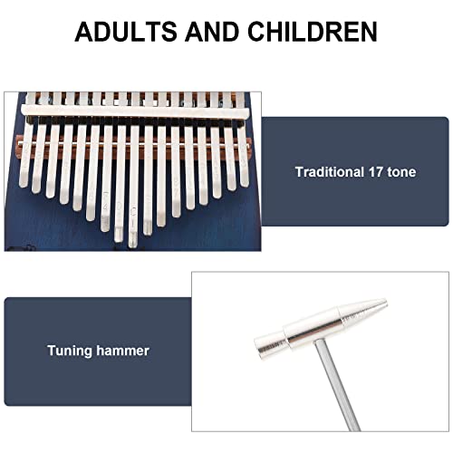 BIENKA 1 Set 17 Tons Finger Piano Thumb Piano Instrument de Musique utile Kalimba Blue Piano - Les Beatles, Paul McCartney, John Lennon, RIngo Starr, George Harrison BIENKA 1 Set 17 Tons Finger Piano Thumb Piano Instrument de Musique utile Kalimba Blue Piano – Image 8